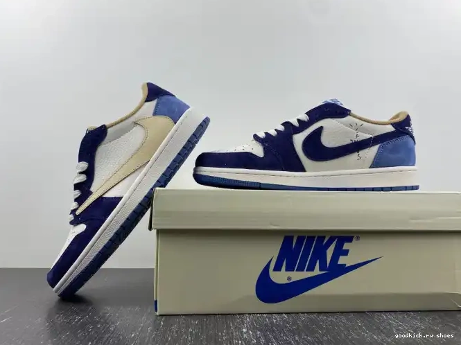 SCOTT TRAVIS AIR X JORDAN 1 CUSTOM DM7866-808 0506